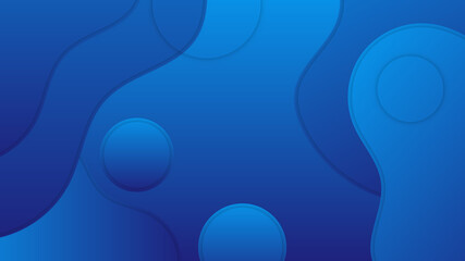 Modern blue abstract geometric background. Curves and lines use for banner, cover, poster, wallpaper, design with space for text. Presentation design, banner, brochure, and business card.