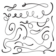 Felt tip brush line.