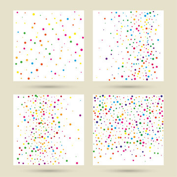 Chaotic background with irregular dots
