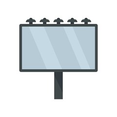 Obraz premium City billboard icon flat isolated vector