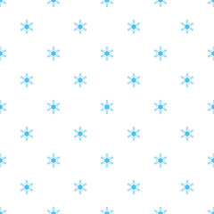 Vector seamless pattern with snowflakes.