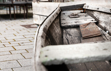 Boot aus alten Holz, Fischerboot