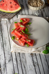 Watermelon delicious food styled
