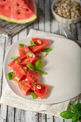 Watermelon delicious food styled