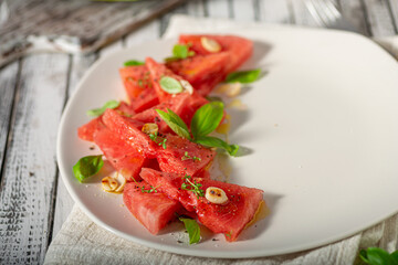 Watermelon delicious food styled