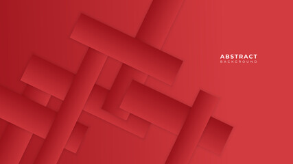 Fototapeta premium Abstract red vector background with stripes