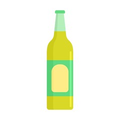Lime soda drink icon flat isolated vector