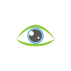 Eye Care logo template, Creative camera media icon. Global vision logotype