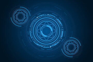 digital technology and engineering, digital telecoms concept, Hi-tech, futuristic technology background, vector illustration.	
