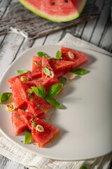 Watermelon delicious food styled