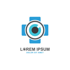 Eye Care logo template, vision vector design