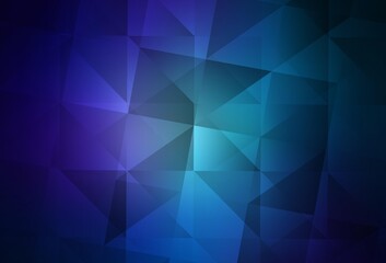 Fototapeta premium Dark Pink, Blue vector polygonal template.