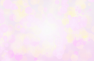 Abstract magical bokeh lights effect background. Colorful defocused lights. 3d illustration
