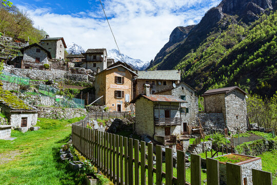 Codera: a small town isolated from civilization in the Valtellina Mountains, Italy - May 2021.
