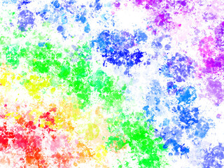 Rainbow Watercolor Background. watercolor scribble texture. Abstract watercolor on white background.
