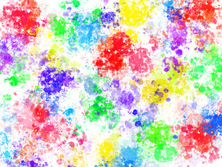 Rainbow Watercolor Background. watercolor scribble texture. Abstract watercolor on white background.