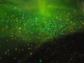 Glitter on Leaf