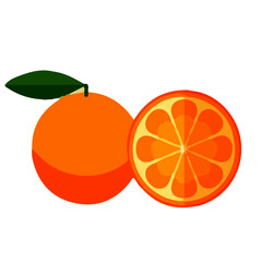 orange, fruit, citrus, food, isolated, fresh, white, ripe, juicy, leaf, healthy, slice, half, vitamin, tangerine, freshness, sweet, oranges, cut, juice, diet, mandarin, organic, yellow, green