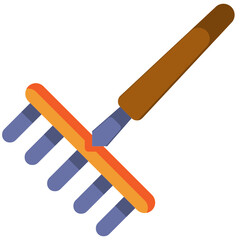 rake flat icon