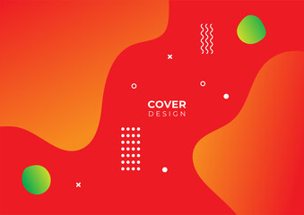 Background Business Book Cover Design Template with Memphis style. Can be adapt to Brochure, Magazine, Poster, Corporate Presentation, Portfolio, Flyer, Banner, Website.