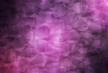 Light Purple, Pink vector abstract polygonal pattern.