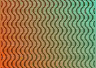 Abstract colorful orange curve background