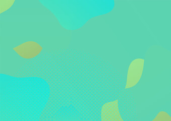 Abstract colorful green curve background