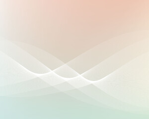 Soft pastel line art light background