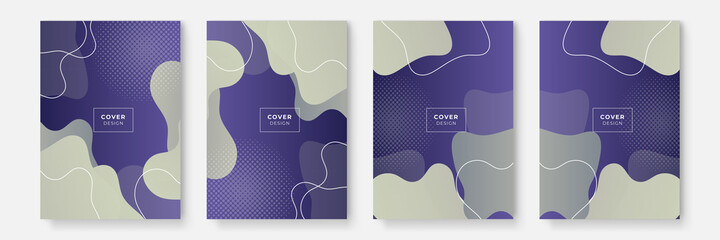 Geometric pattern background texture for poster cover design. Minimal color gradient banner template. Modern vector wave shape for brochure
