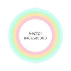 Colorful creative minimalistic banner with copy space. Design with bright circle frames with place for lettering. Vector background. Template for web, sale, promo, project, promotion, ad