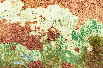 Texture of a concrete wall with cracks and scratches which can be used as a background