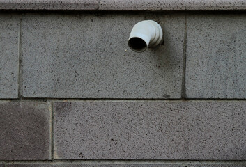 Decorative wall covering and rain gutter made of Ankara stone