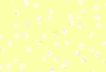 Fototapeta na wymiar Light Pink, Yellow vector background with spots.