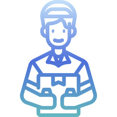 courier gradient icon