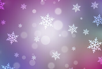 Light Multicolor vector backdrop in holiday style.