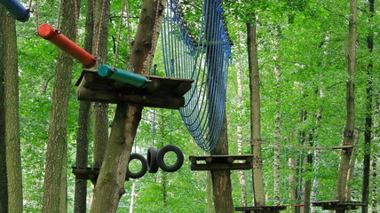 Obrazy na Plexi  małpi gaj park linowy rope park active recreation