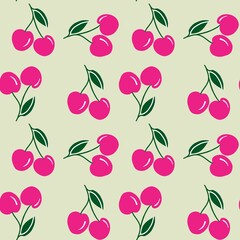 seamless cherry pattern
