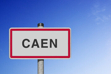 Caen, panneau, (symbolique)