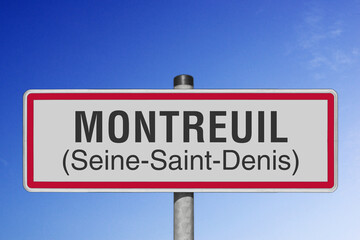 Montreuil (Seine-Saint-Denis), panneau, (symbolique)