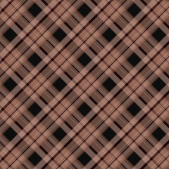 Seamless tartan plaid pattern background. Fabric texture. Vector.