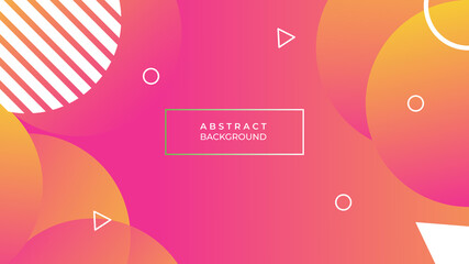 Minimal colorful orange geometric background. Dynamic fluid shapes composition. Minimal color abstract gradient banner template. Modern vector wave shape for brochure