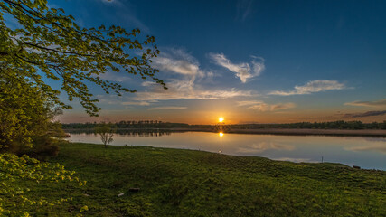 Sonnenuntergang im Naturschutzgebiet Schellbruch