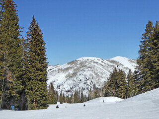 Obraz na płótnie Canvas Solitude Ski resort in Utah 