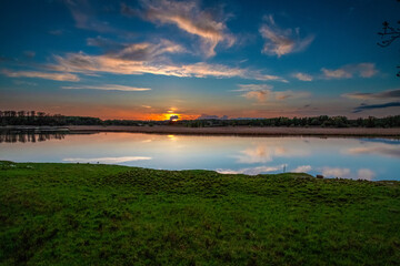 Sonnenuntergang im Naturschutzgebiet Schellbruch