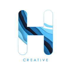 
Logo H Letter Design with Fonts and Creative Letters.