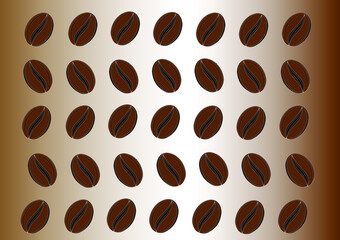 This is a vector illustration of coffee. on different colored backgrounds