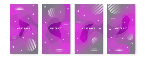 Color gradient background design. Abstract geometric background with liquid shapes. Cool background design for posters, brochure, business card, template, presentation. Vector illustration.