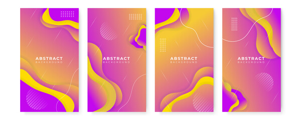 Set of modern colourful geometric shapes and objects. Abstract design template for brochures, flyers, banners, headers, book covers, notebooks background vector