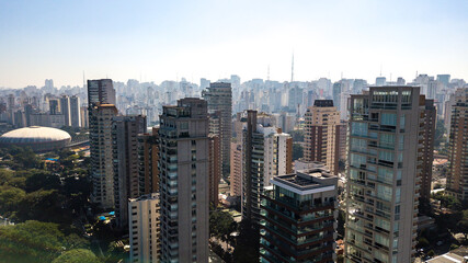 Fototapeta na wymiar Parque Ibirapuera vista aérea São Paulo