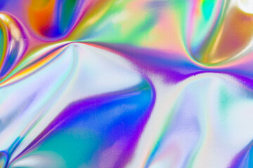 Holographic iridescent background. holographic foil texture background.